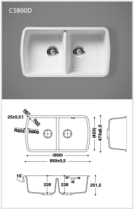 Kitchen Sinks 92 CS800D
