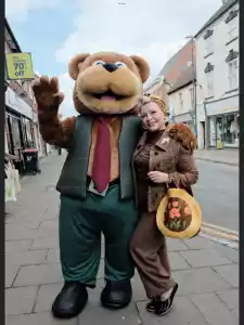 Arthur Stone, Atherstone’s mascot, pictured in the town