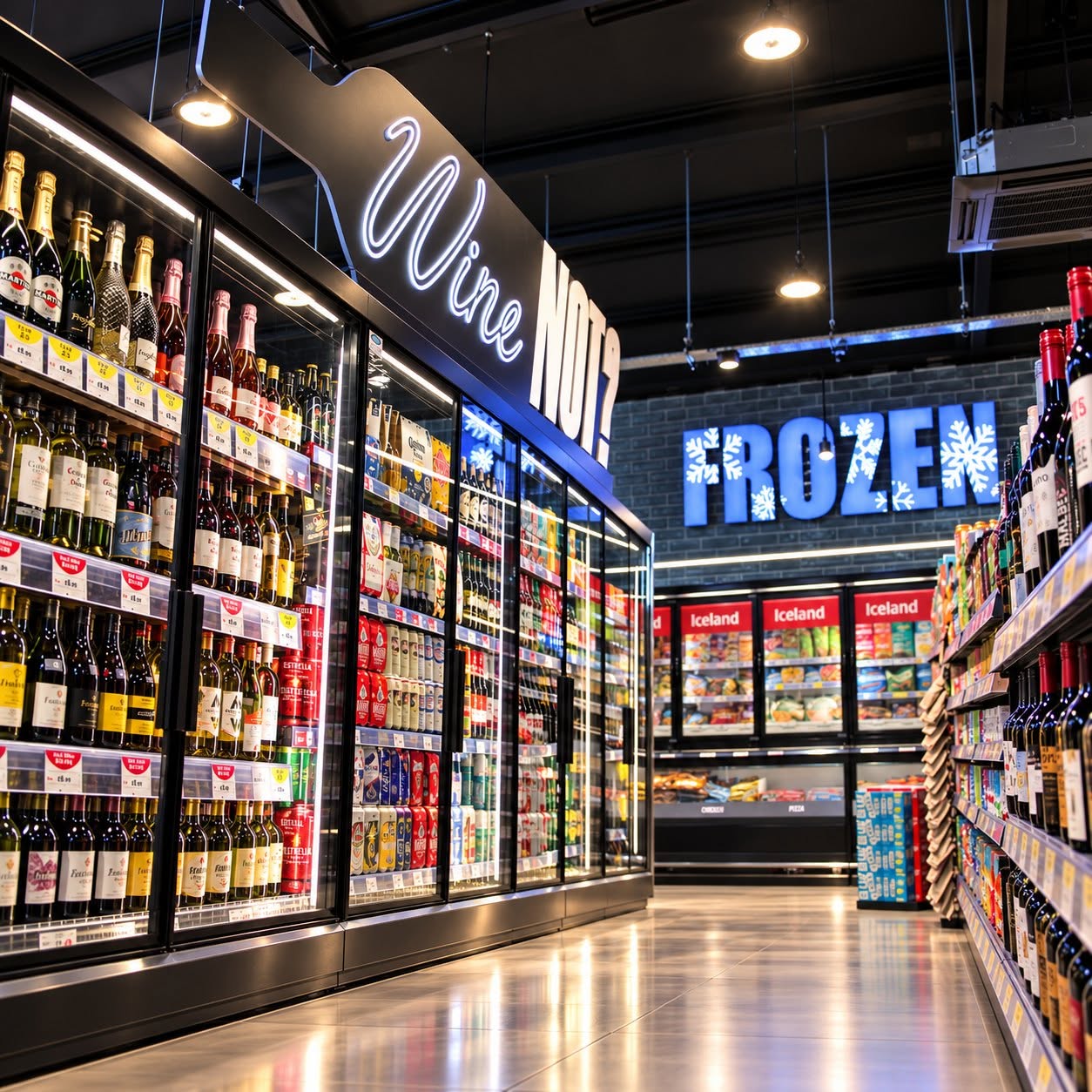 Inside Smiths of Pinwall foodhall and convenience store