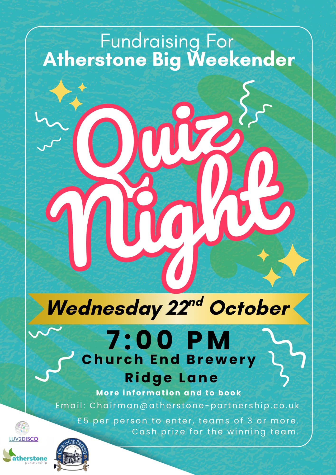 Fundraising Quiz Night – Church End Brewery